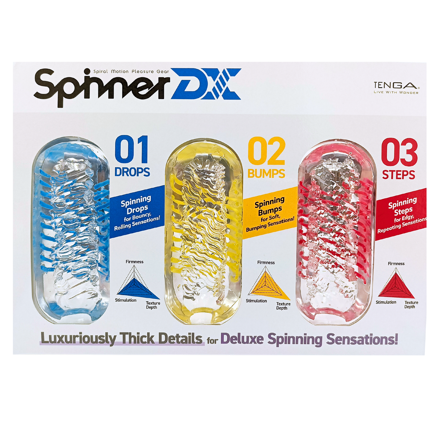 Spinner DX - POS Material Half Cut