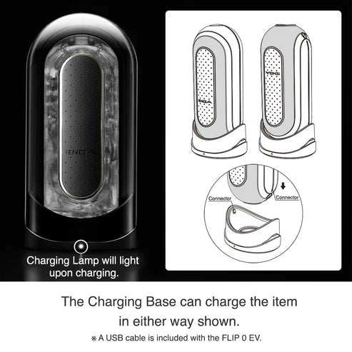 TENGA FLIP 0 (ZERO) ELECTRONIC VIBRATION BLACK (USB-C Cable)