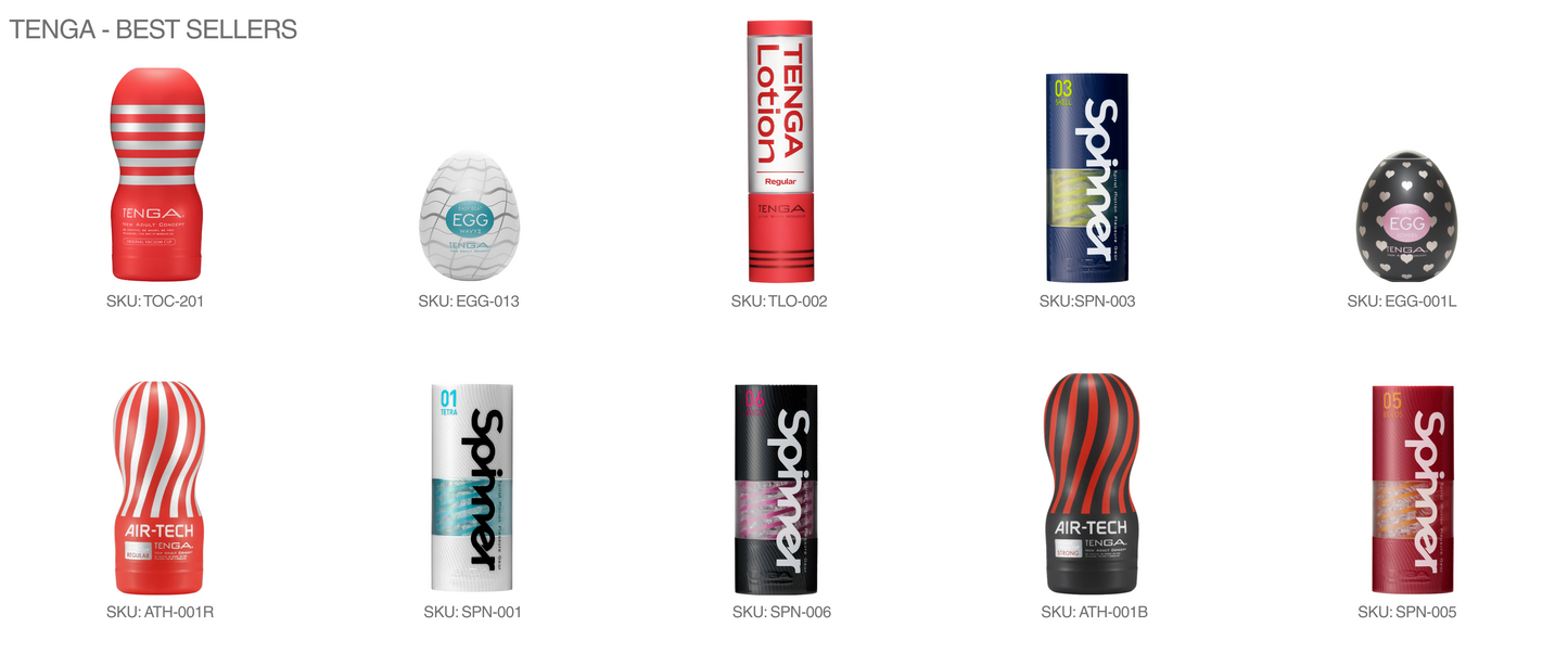 TENGA TOP 10 Best Sellers
